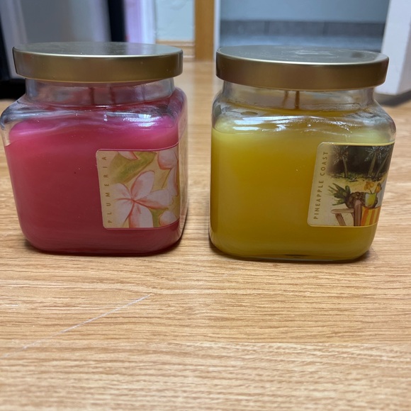Gold Canyon Vibrant Candle Duo - Plumeria & Pineapple, NWT - Picture 2 of 4